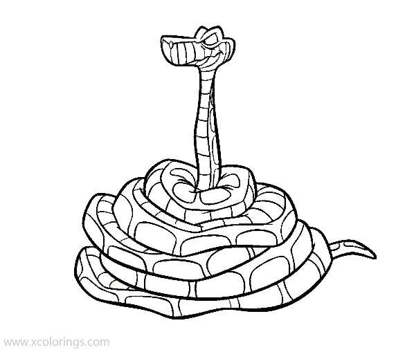 Free Jungle Book Coloring Pages The Python printable