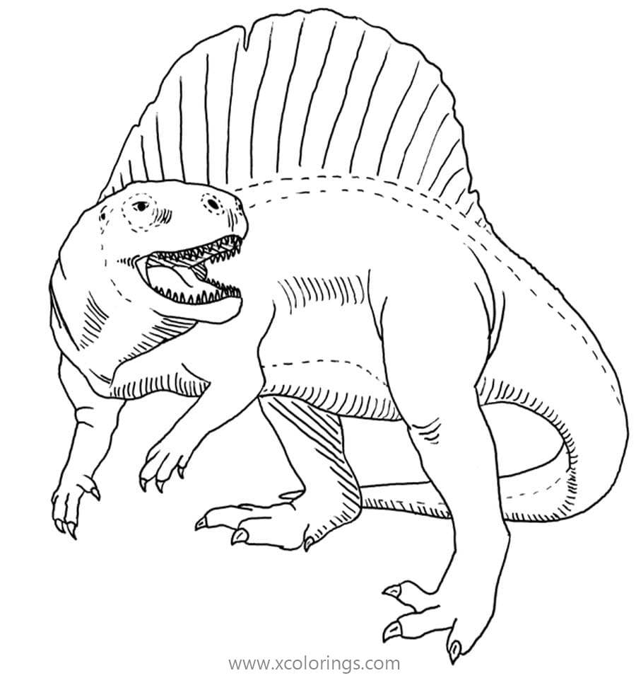 Jurassic World Spinosaurus Coloring Page - XColorings.com