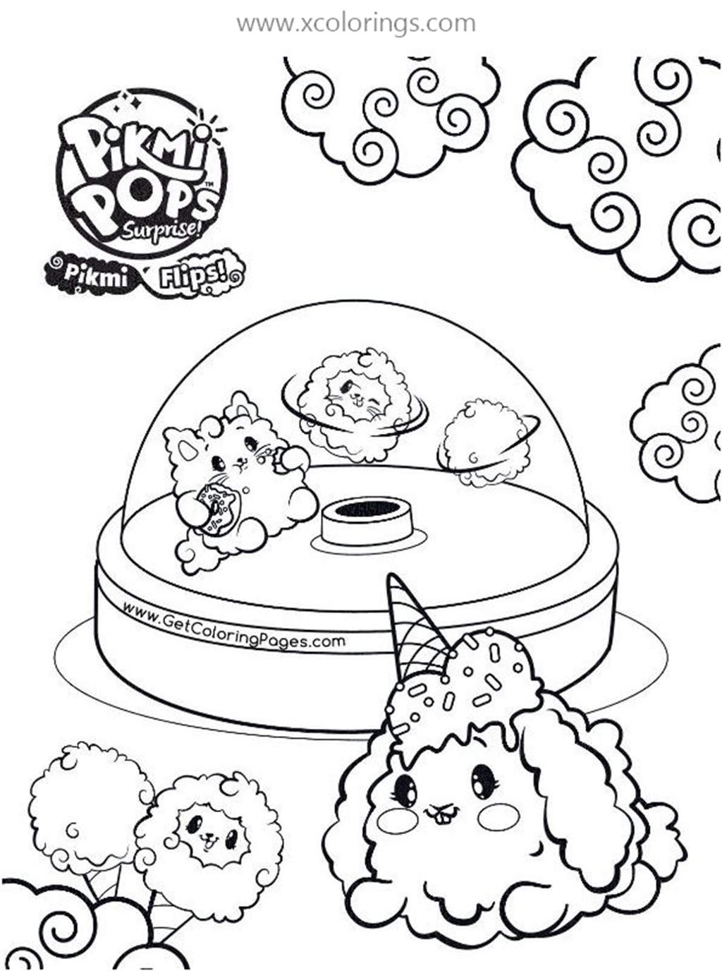 Free Kawaii Pikmi Pops Coloring Pages printable