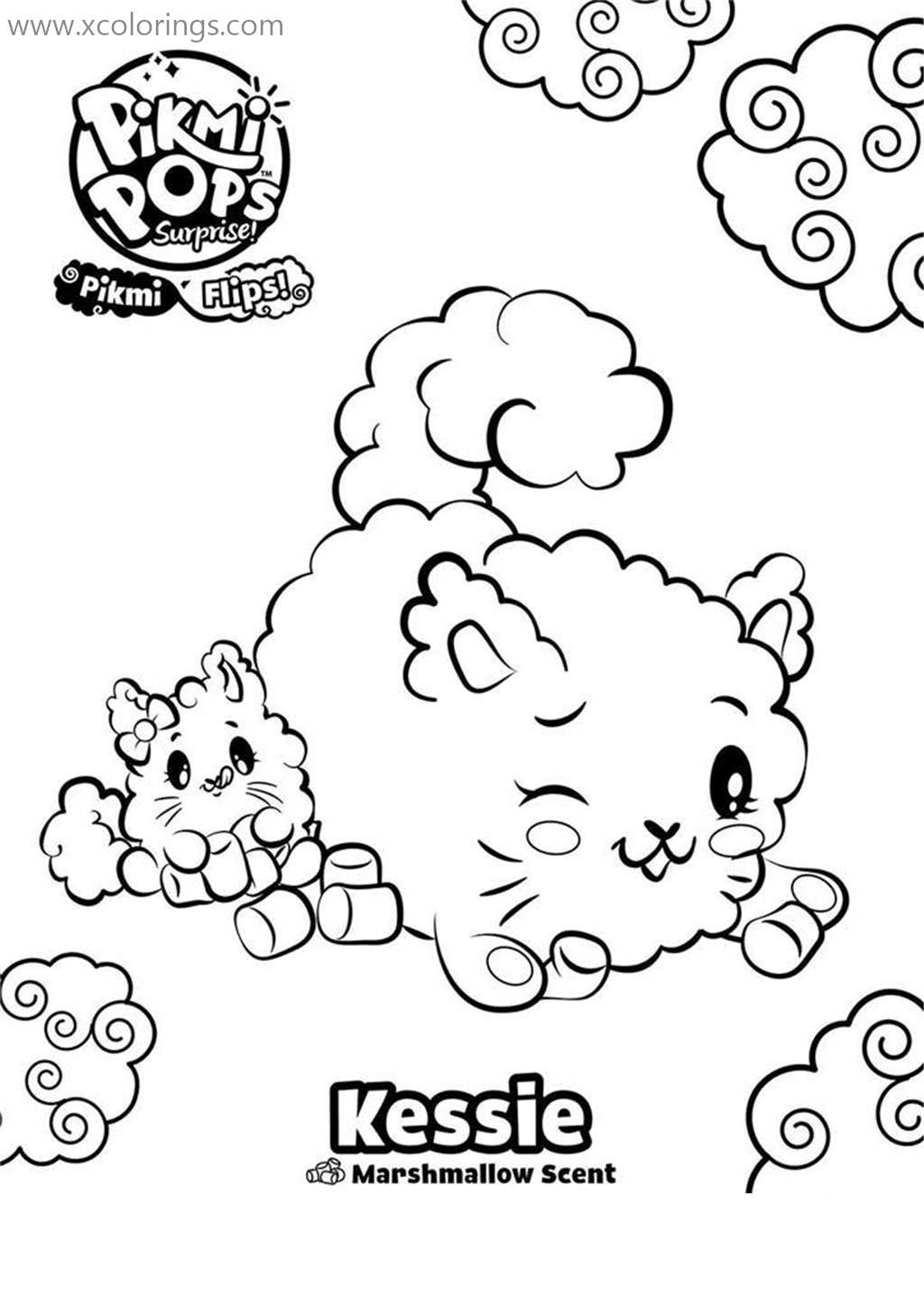Free Kessie from Pikmi Pops Coloring Pages printable