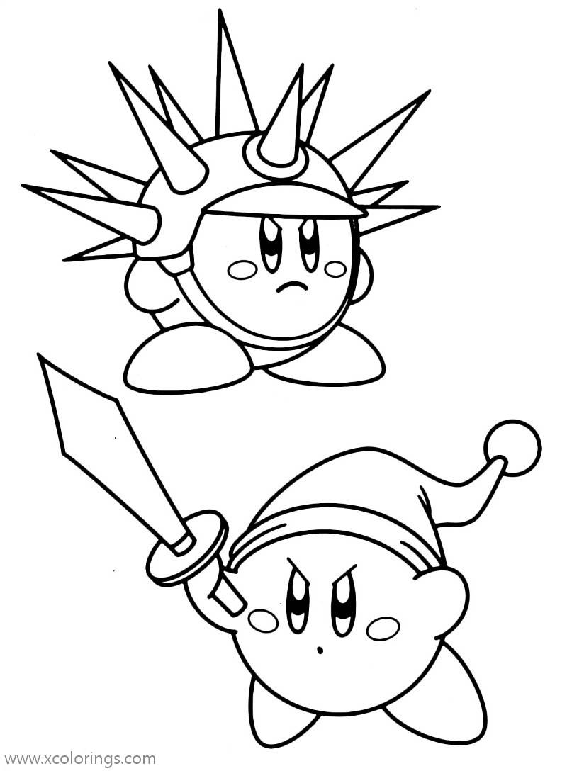 Free Kirby In the Hat Coloring Pages printable