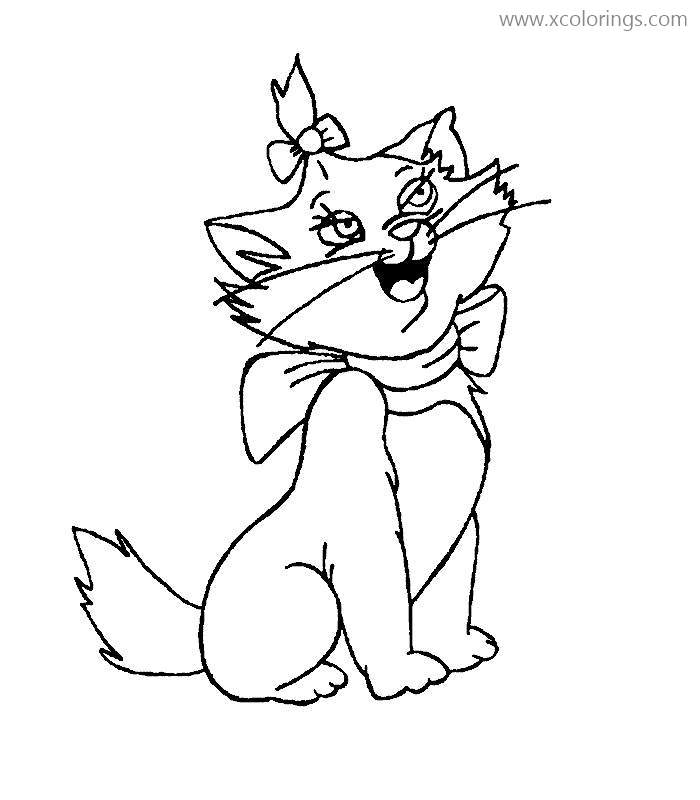 Free Kitten Marie Coloring Pages printable