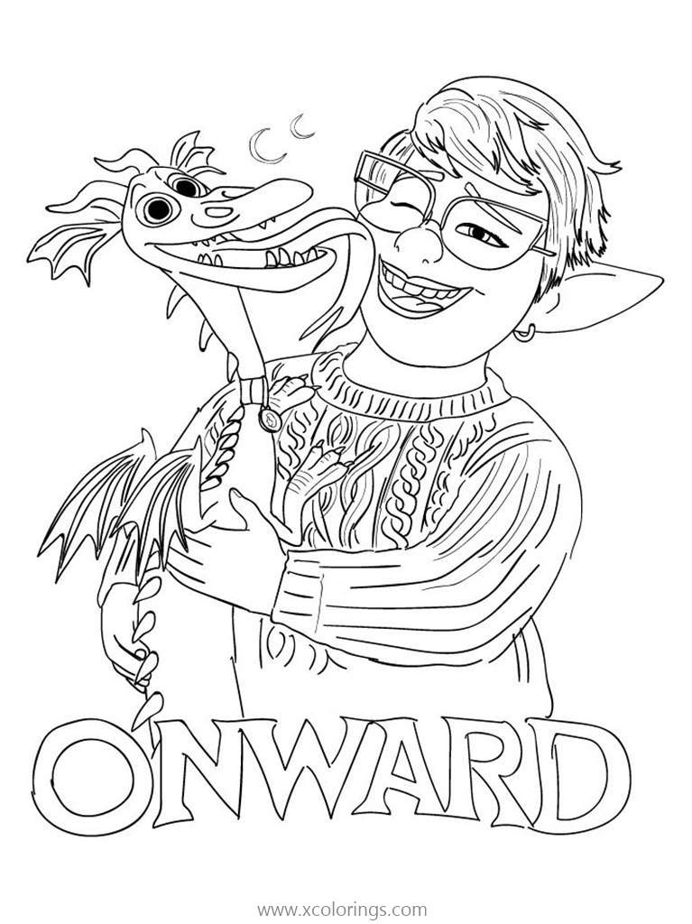 Free Laurel and Blazey from Onward Coloring Pages printable