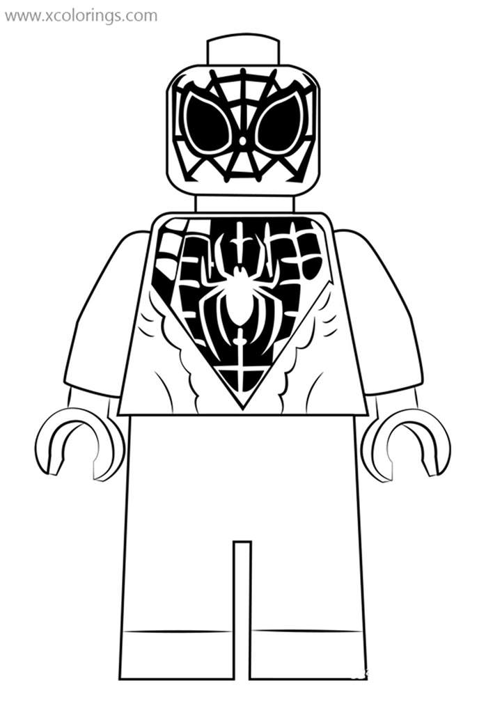 Free Lego Miles Morales Coloring Pages printable