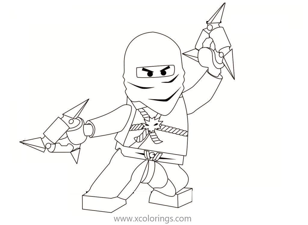 Free Lego Ninjago Ice Ninja Coloring Pages printable