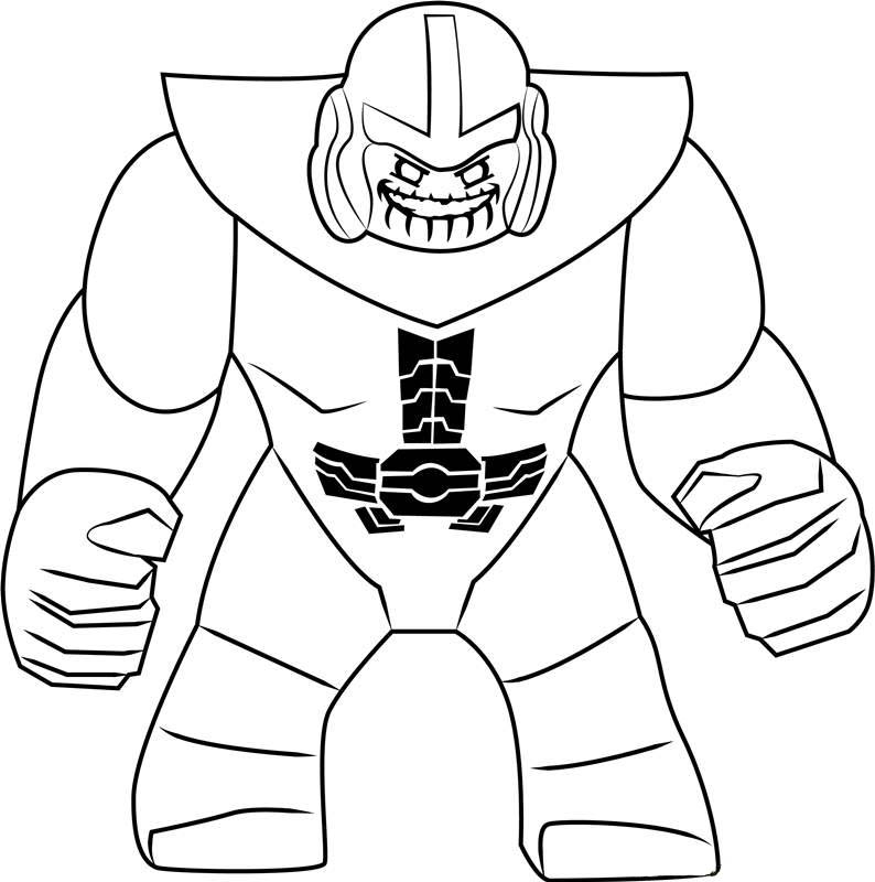 Free Lego Thanos Coloring Pages printable
