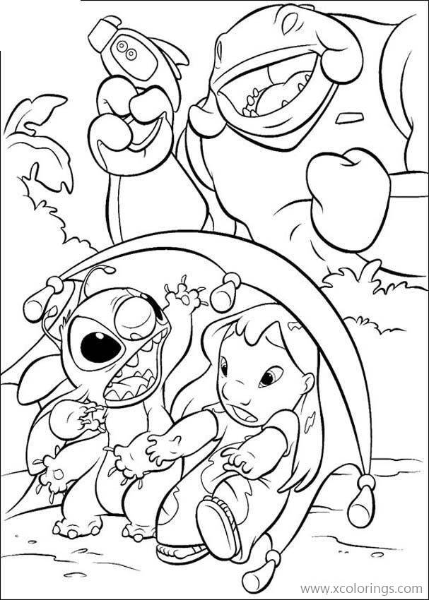 Free Lilo And Stitch Coloring Pages Captain Gantu printable