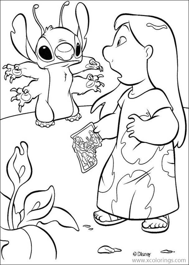 Free Lilo And Stitch Coloring Pages Lilo with Four Arms printable