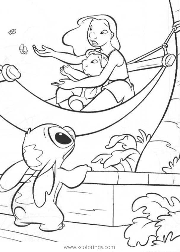 Free Lilo And Stitch Coloring Pages Nani printable