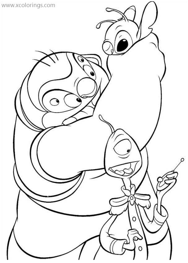 Free Lilo And Stitch Coloring Pages Stitch was Caught by Jumba printable