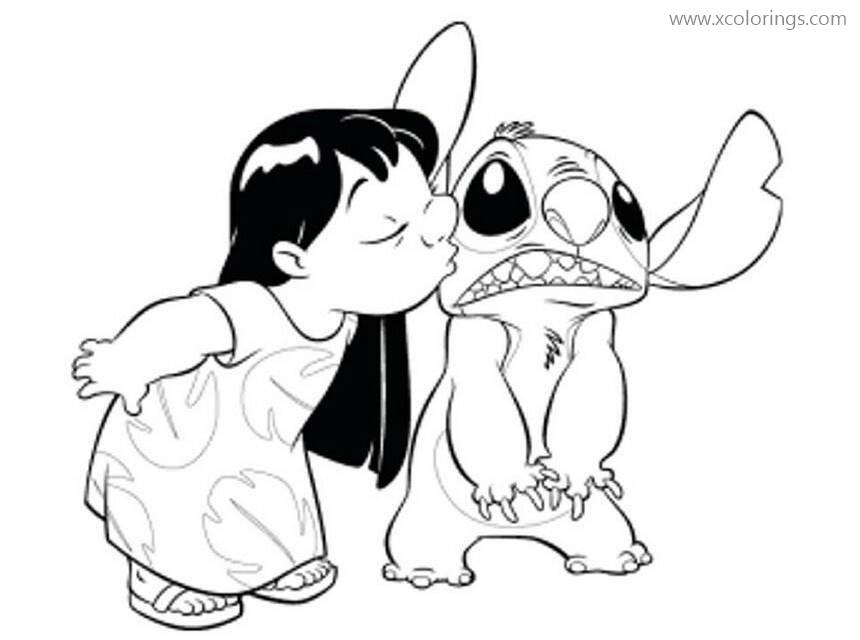 Best Of Lilo Kissing Stitch Coloring Pages Secoloring Images And 