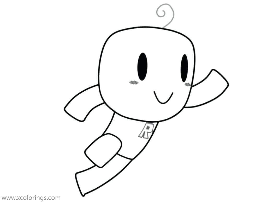 Free Little Noob from Roblox Coloring Pages printable