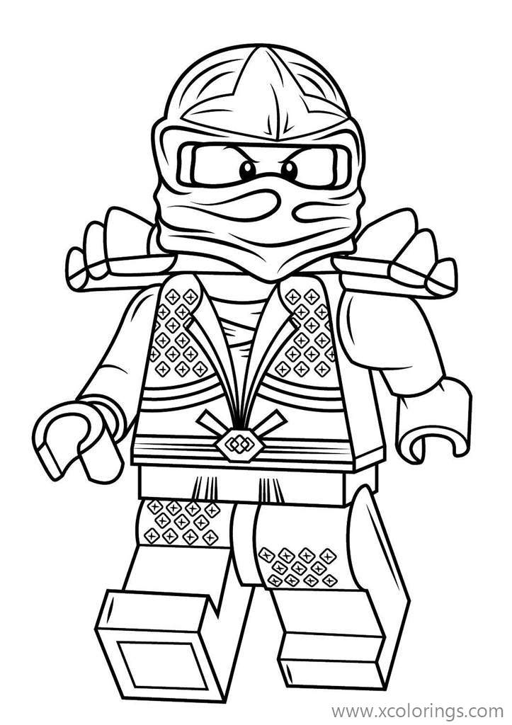 Free Lloyd Zx from Lego Ninjago Coloring Pages printable