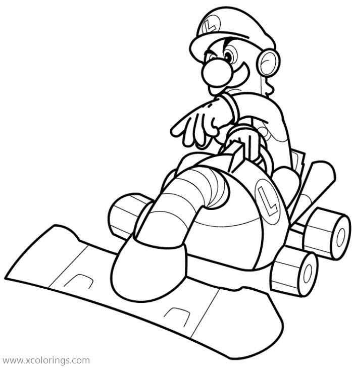 Free Mario Kart 8 Coloring Pages Printable printable