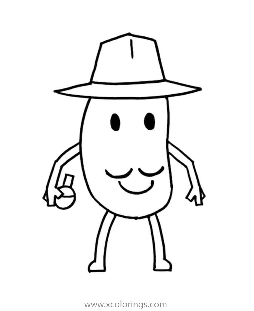 Free Mr. P from Piggy Roblox Coloring Pages printable
