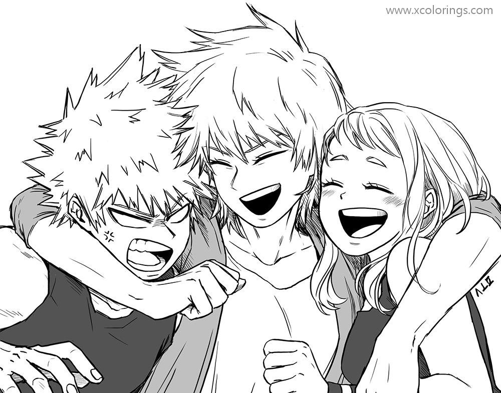 My Hero Academia Coloring Pages Classmates XColorings