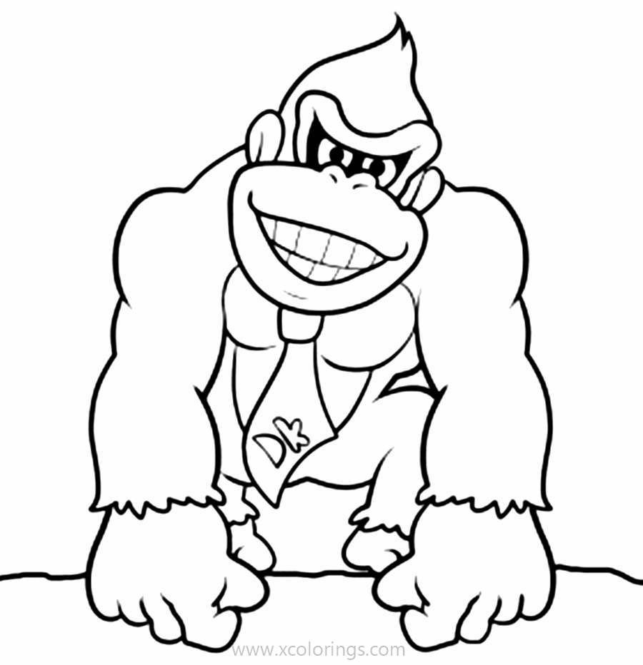 Free Nintendo Game Donkey Kong Coloring Pages printable