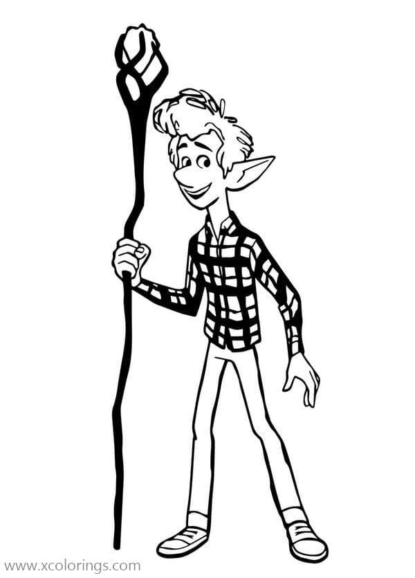 Free Onward Ian with Staff Coloring Pages printable
