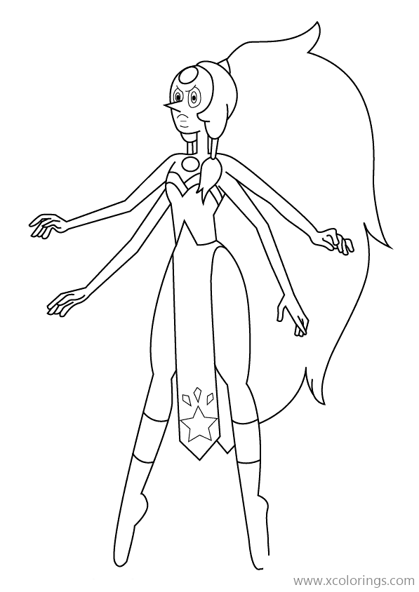 Free Opal from Steven Universe Coloring Pages printable