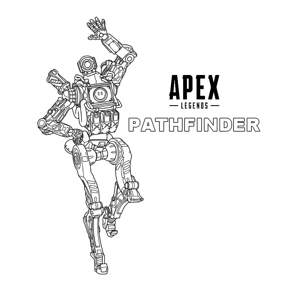 Free Pathfinder from Apex Legends Coloring Pages printable