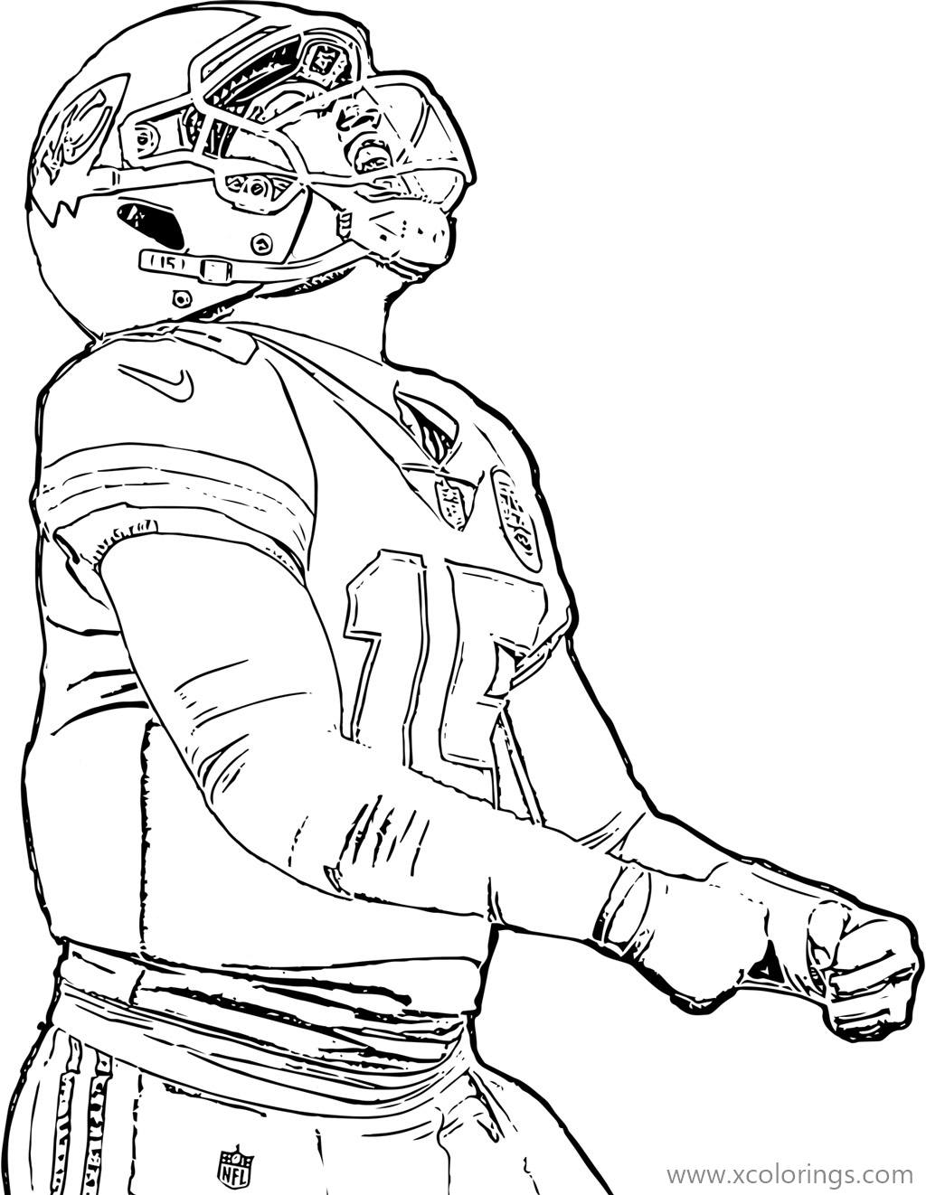 Free Patrick Mahomes Coloring Pages from Kansas Chiefs printable