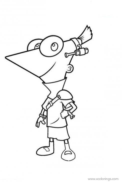 Free Phineas Coloring Pages printable
