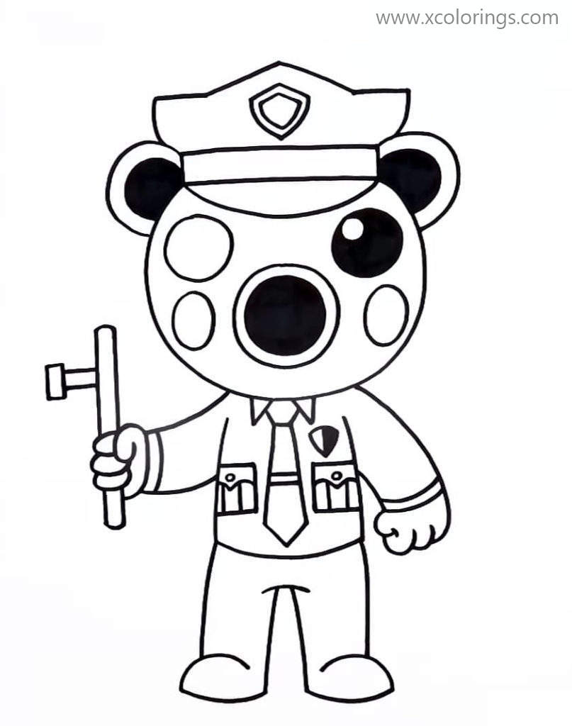 Free Printable Piggy Roblox Coloring Pages