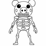 piggy roblox coloring pages xcoloringscom