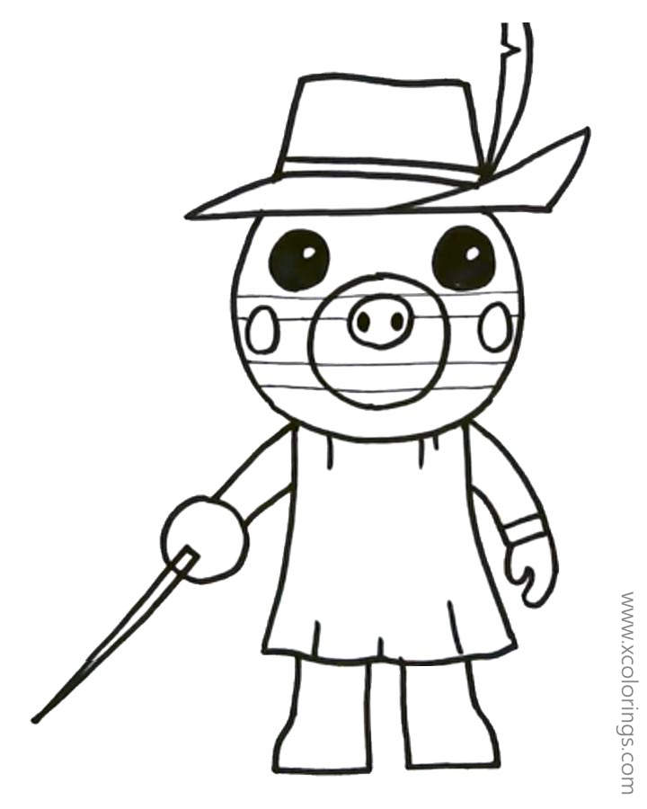 Piggy Roblox Zizzy Coloring Pages Xcolorings Com - roblox soldier piggy coloring pages