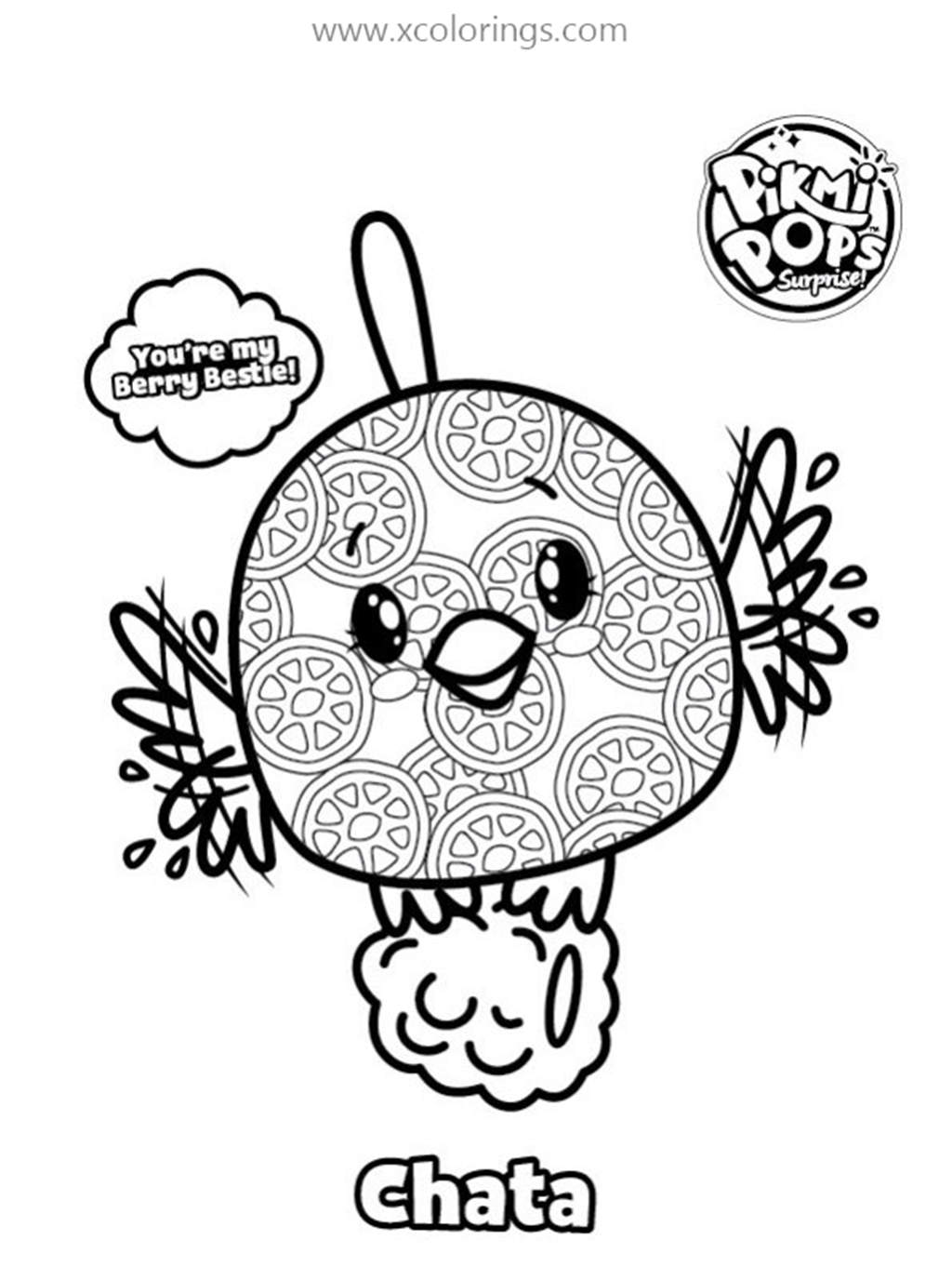Free Pikmi Pops Chata Coloring Pages printable
