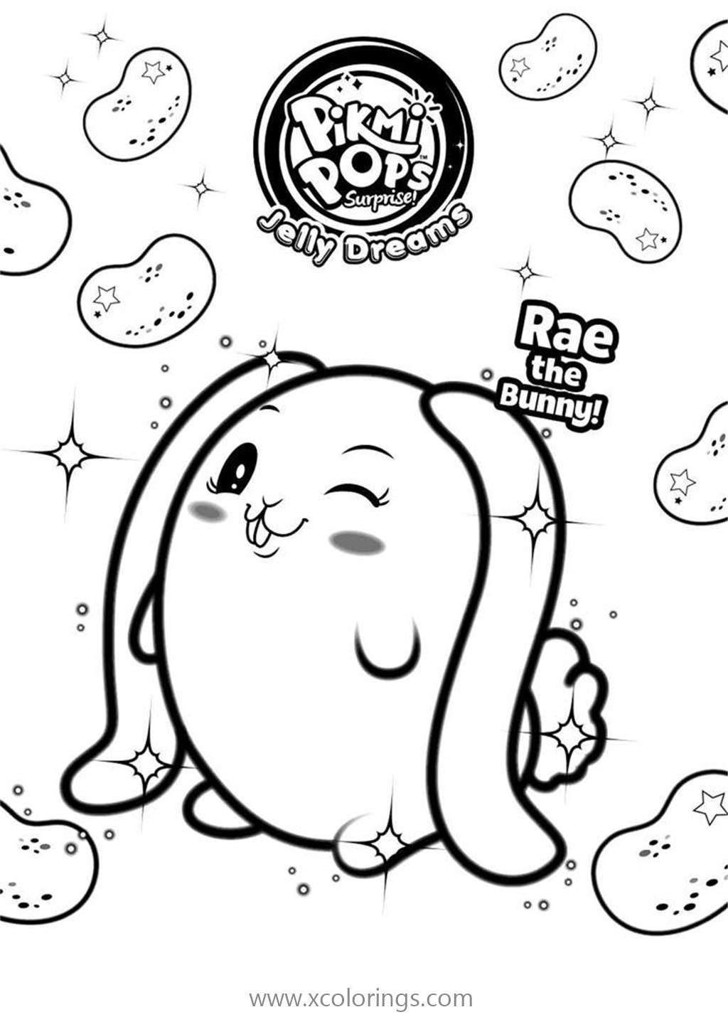 Free Pikmi Pops Coloring Pages Bunny Rae printable