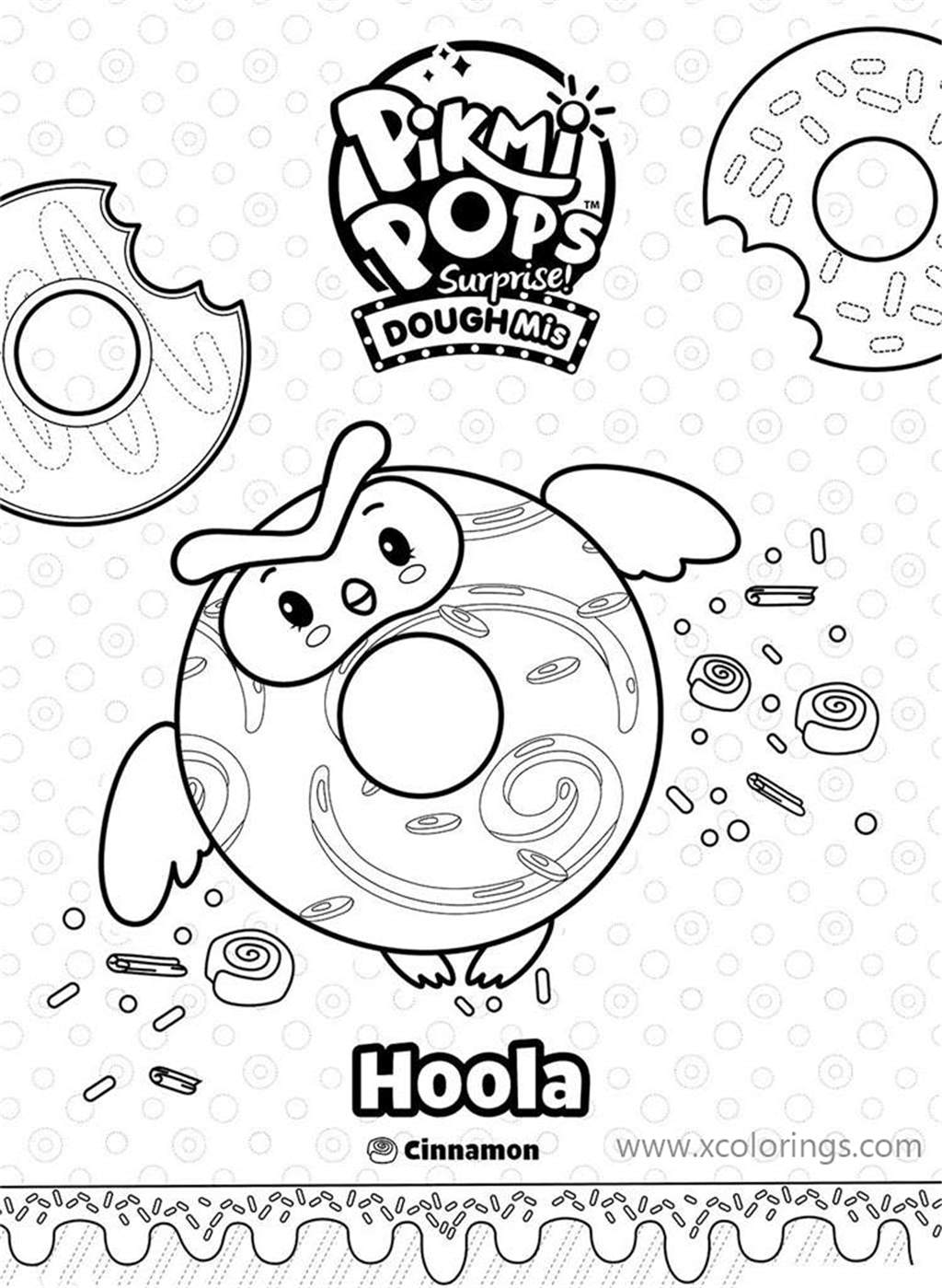Free Pikmi Pops Coloring Pages Hoola The Owl printable