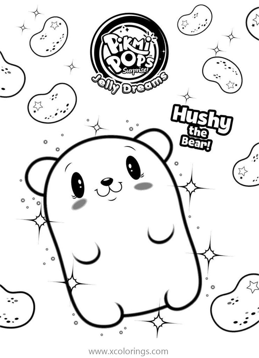 Free Pikmi Pops Coloring Pages Jelly Bear Hushy printable
