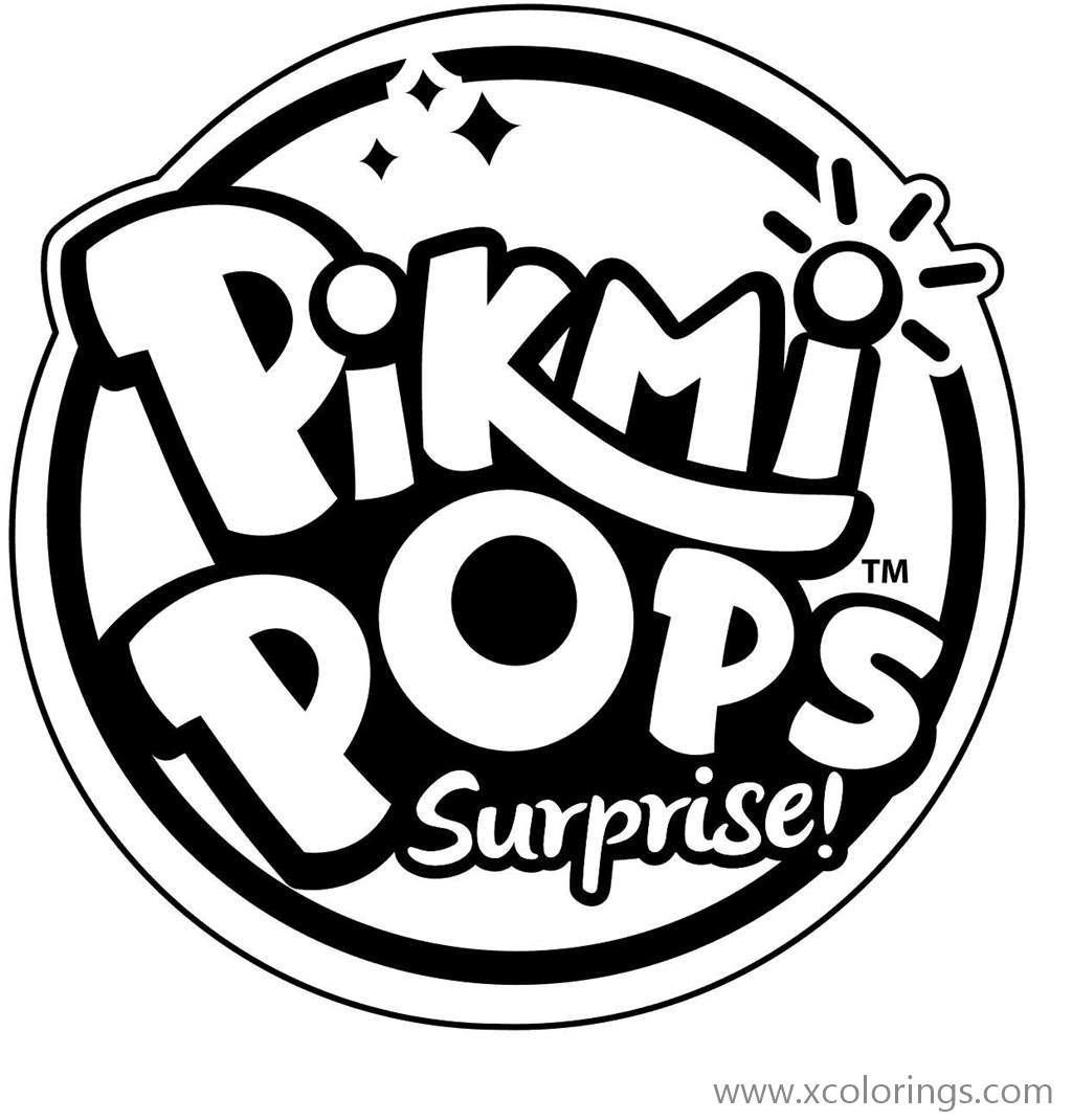 Free Pikmi Pops Logo Coloring Pages printable