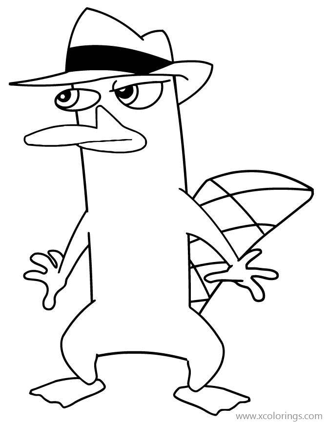 Free Platypus from Phineas and Ferb Coloring Pages printable