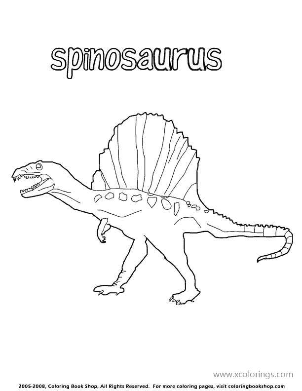 Free Powerfull Spinosaurus Coloring Page printable