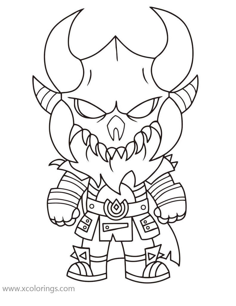 Free Ragnarok from Fortnite Coloring Pages printable