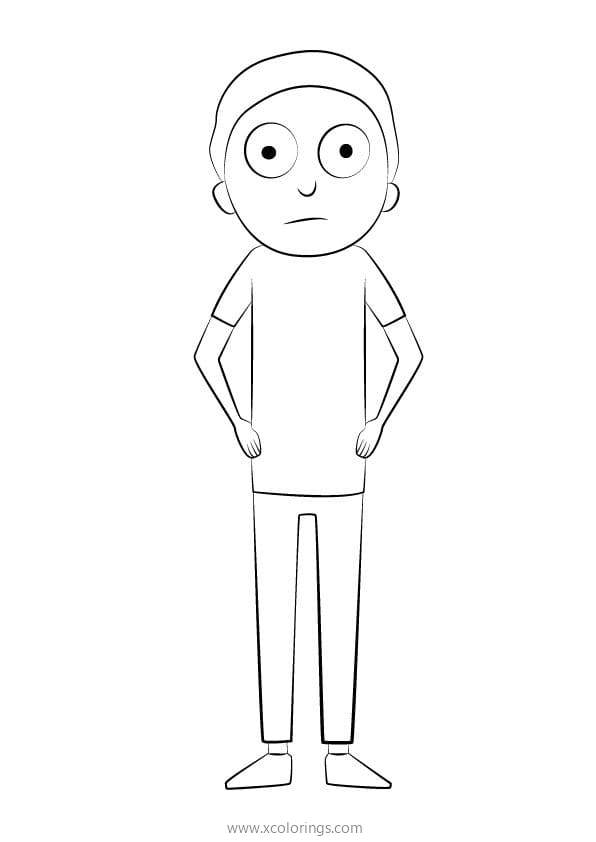 Free Rick and Morty Coloring Pages Easy Drawing printable