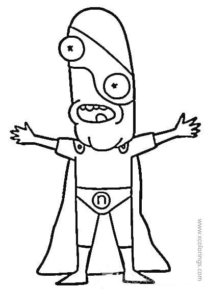 Free Rick and Morty Coloring Pages Mr Poopybutthole printable