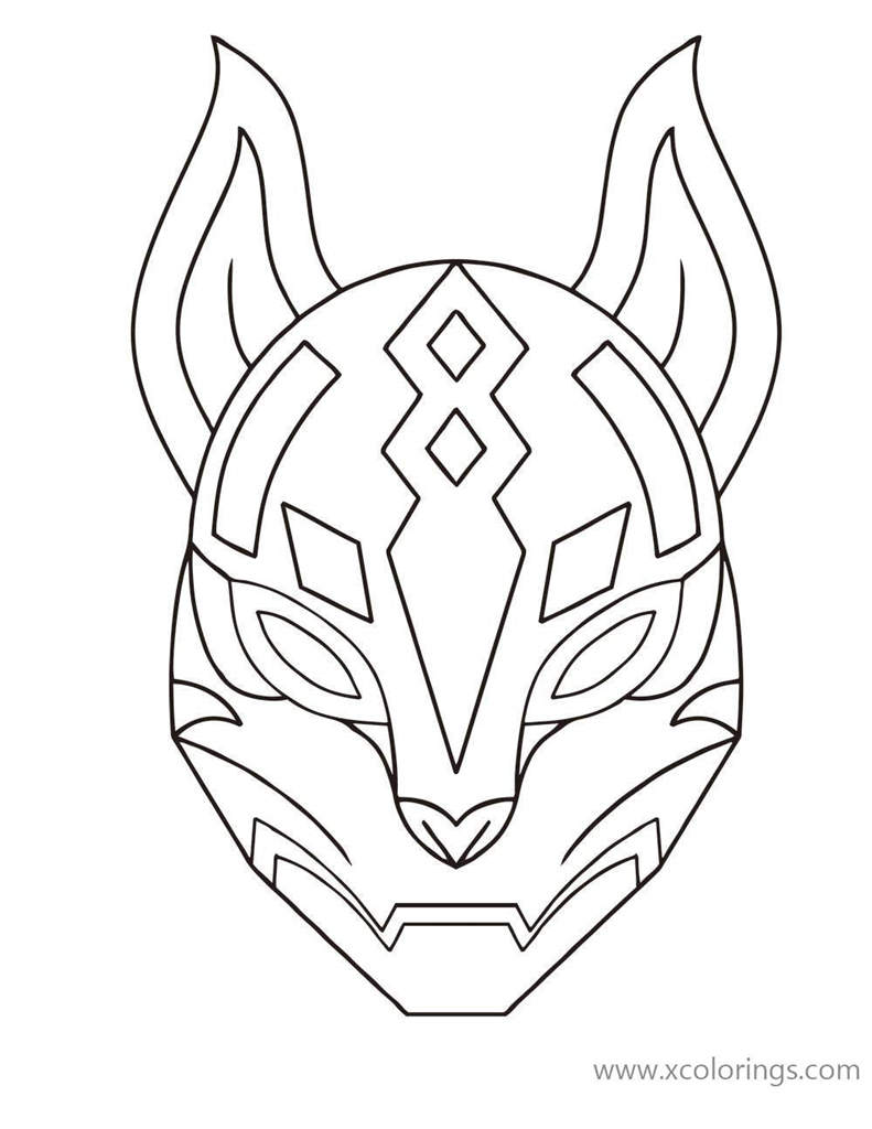 Free Rift Mask from Fortnite Coloring Pages printable