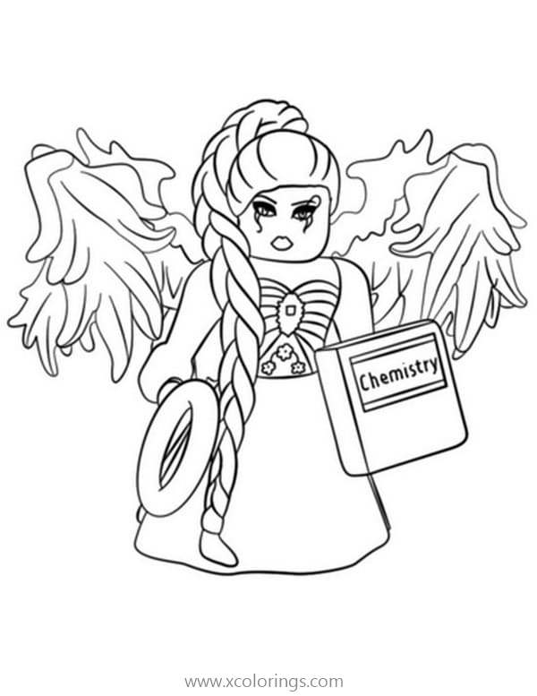 Free Roblox Angel Coloring Page printable