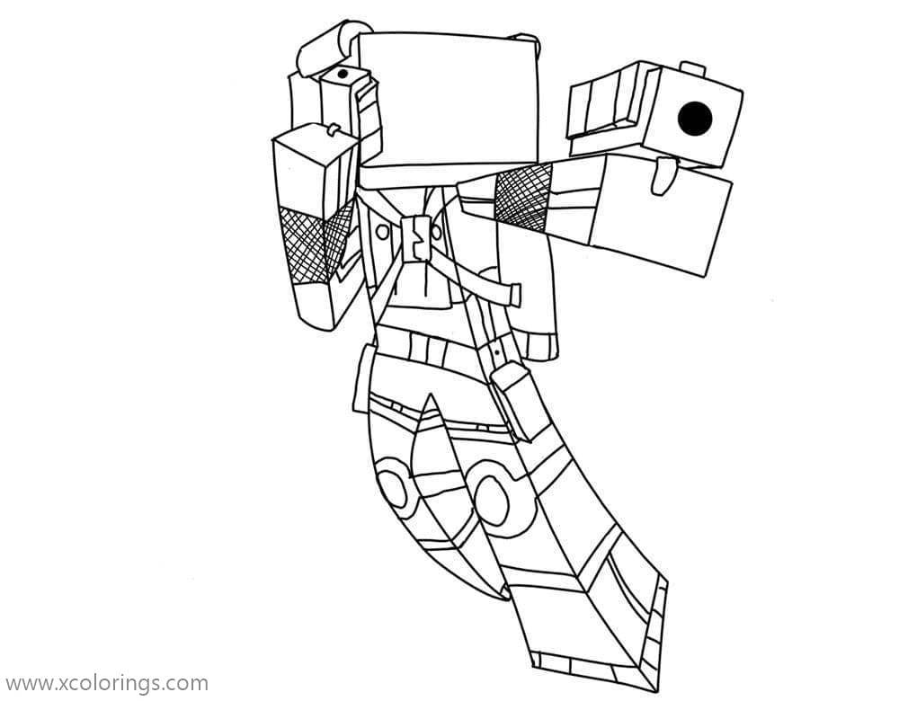 Free Roblox Robot Coloring Pages printable