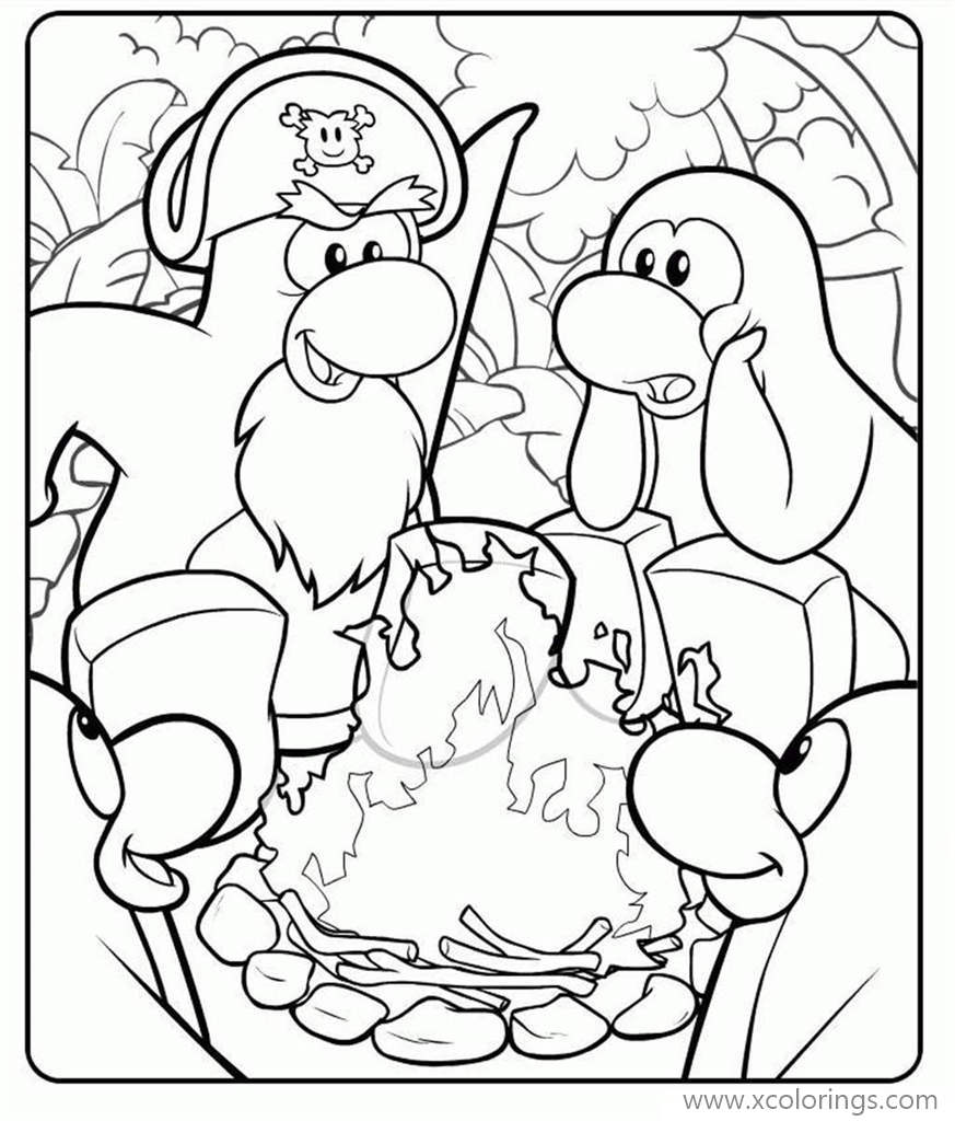Free RockHopper from Club Penguin Coloring Pages printable