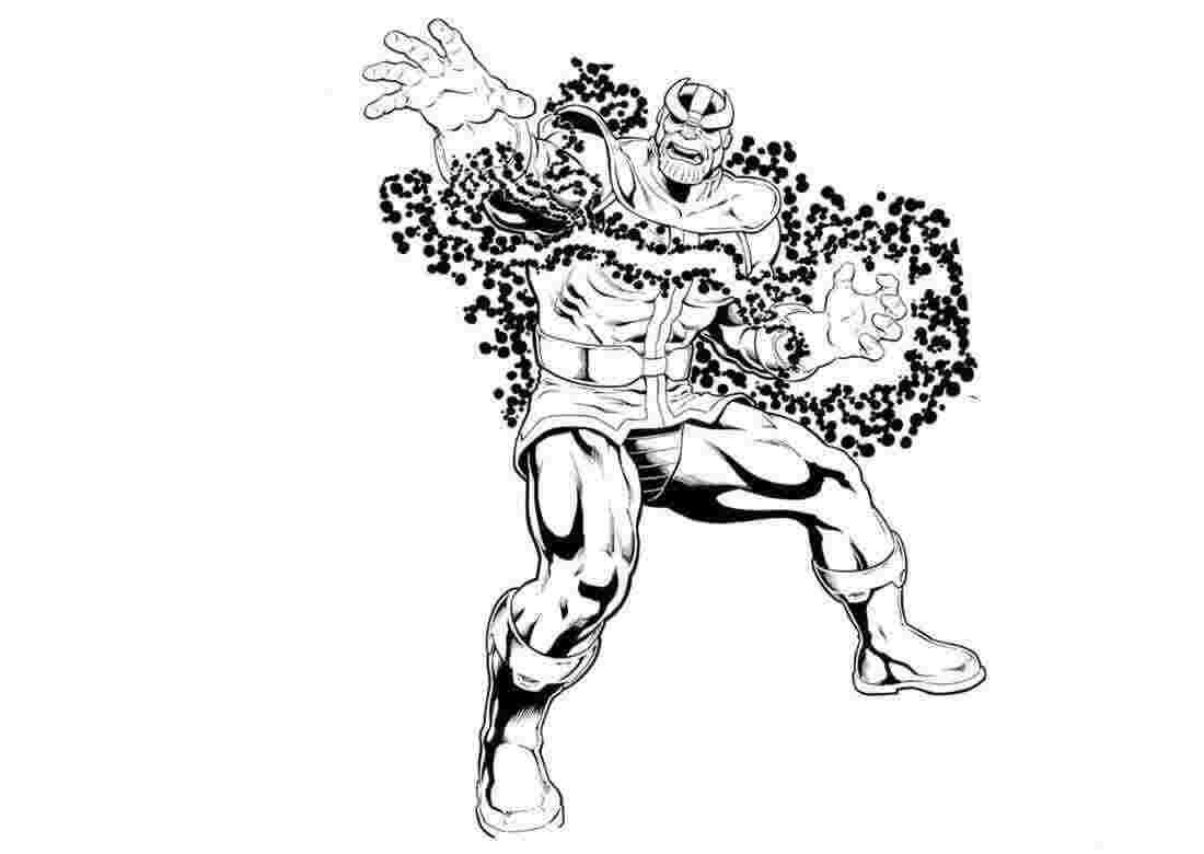 Free Scared Thanos Coloring Page printable