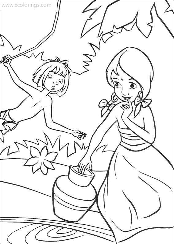 Free Shanti from Jungle Book Coloring Pages printable