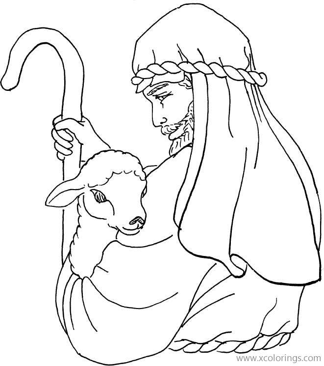 Free Sheep Story Coloring Pages printable