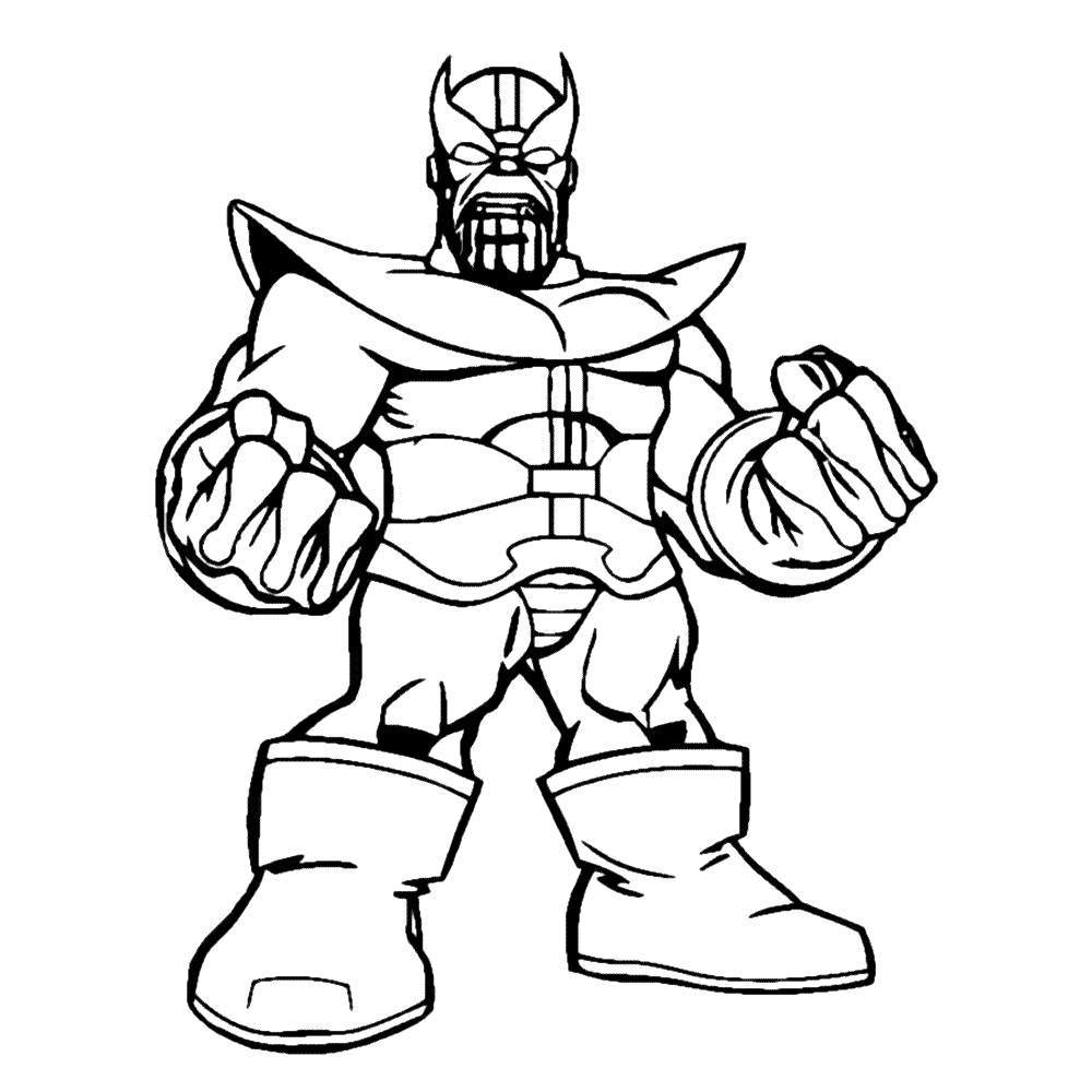 Free Short Thanos Coloring Pages printable