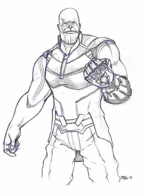 Free Sire Thanos Coloring Page printable