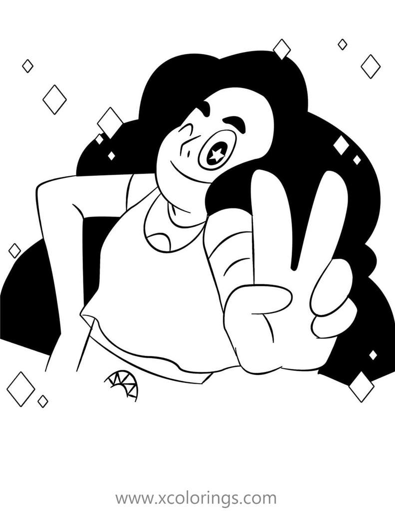 Free Steven Universe Amethyst Coloring Pages printable