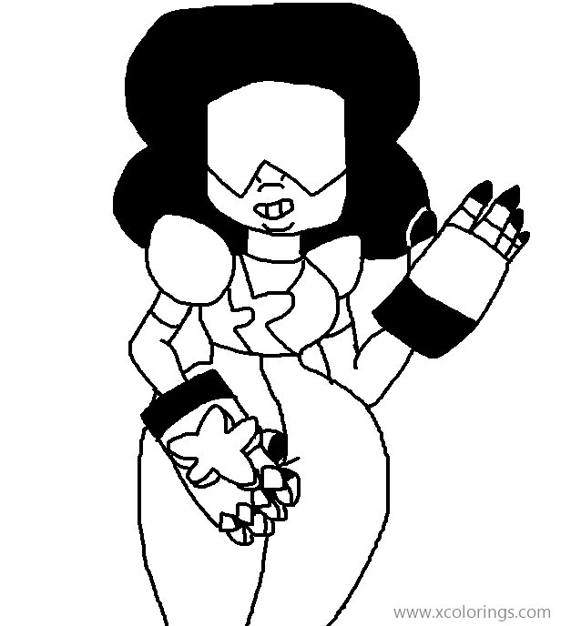 Free Steven Universe Coloring Pages Fan Drawing Garnet printable